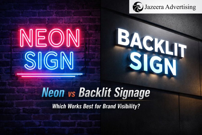 Neon vs Backlit Signage