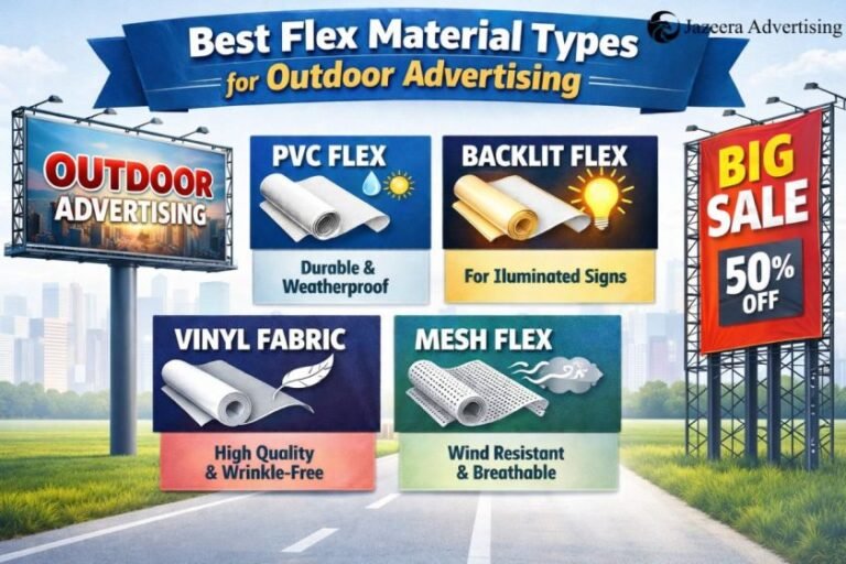Top Flex Materials for Durable Outdoor Advertising Signs