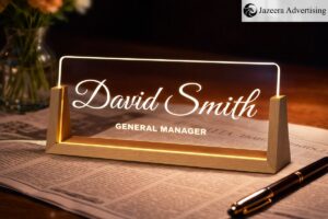 Choosing the Right Lighting Color for Custom Nameplates