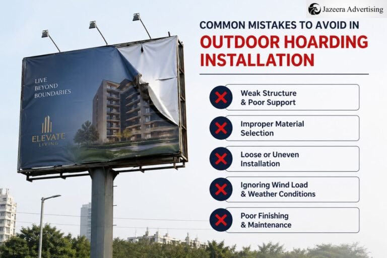 Outdoor Hoding Design Simpal Common Outdoor Hoarding Mistakes and How to Avoid Them