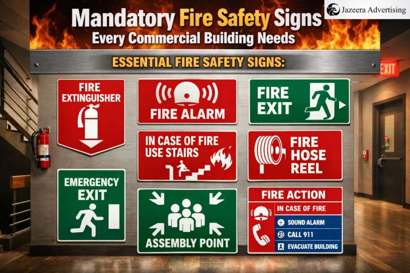 Mandatory Fire Safety Signs Every Commercial Building Needs