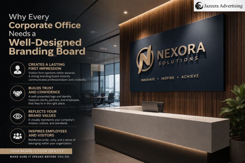 Why Every Corporate Office Needs a Well-Designed Branding Board