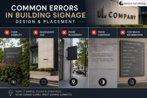 Common Errors in Building Signage Design and Placement