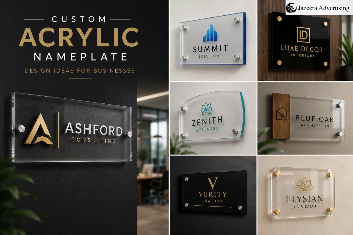 Custom Acrylic Nameplate Design Ideas for Businesses