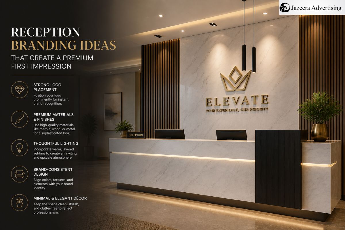 Reception Branding Ideas That Create a Premium First Impression