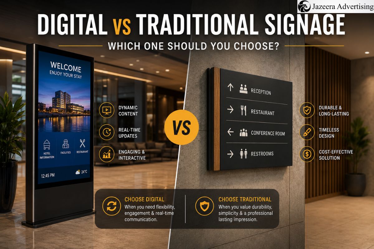 Digital vs Traditional Signage: Which One Should You Choose?