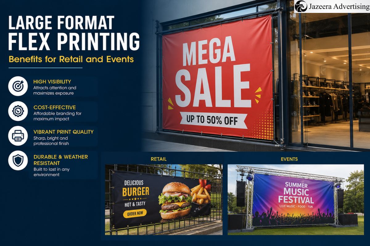 Large Format Flex Printing: Benefits for Retail and Events