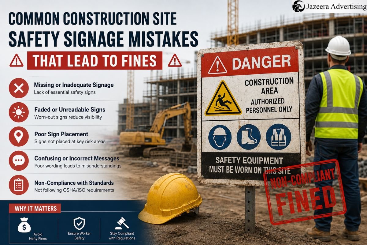 Common Construction Site Safety Signage Mistakes That Lead to Fines
