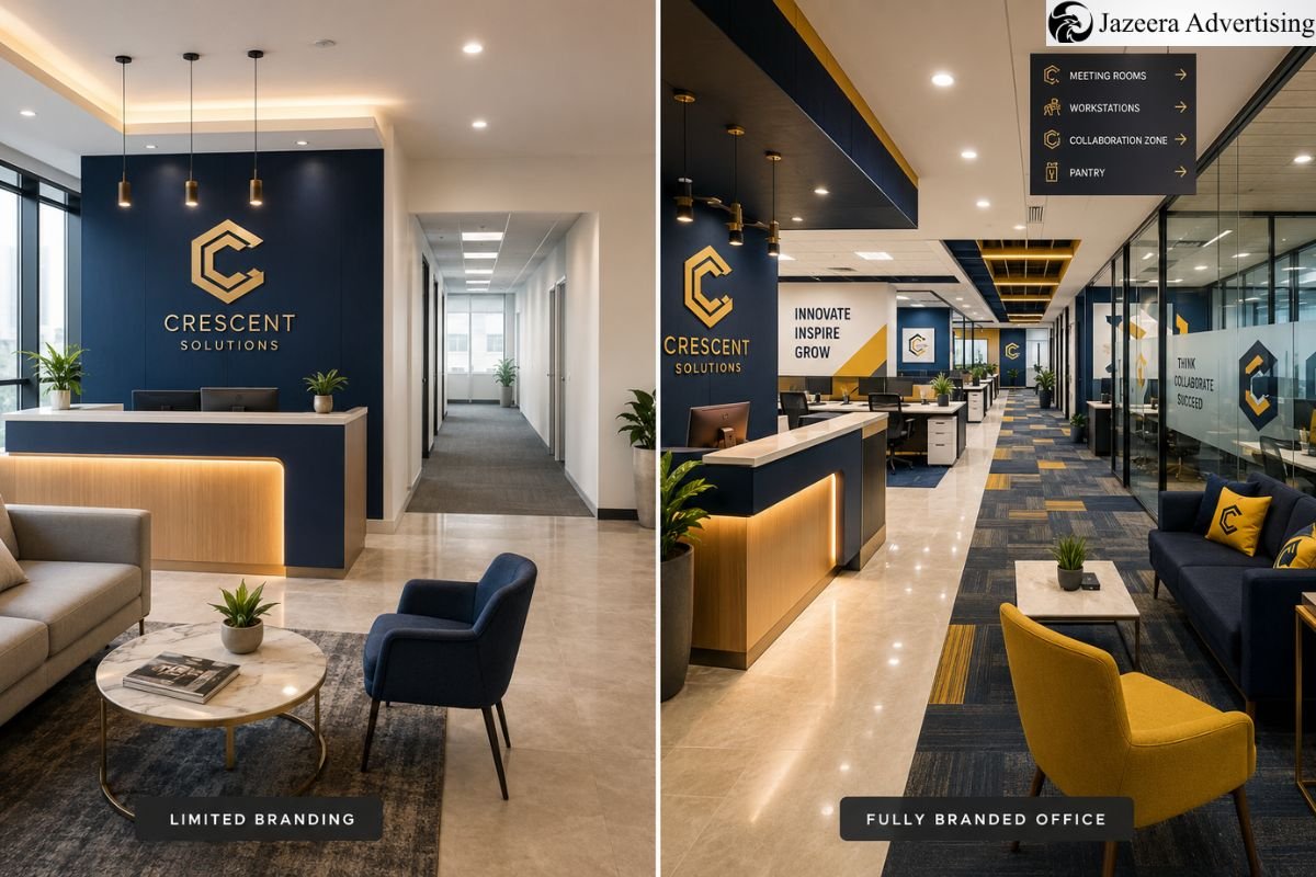 Reception Branding vs Full Office Branding What Should You Invest In