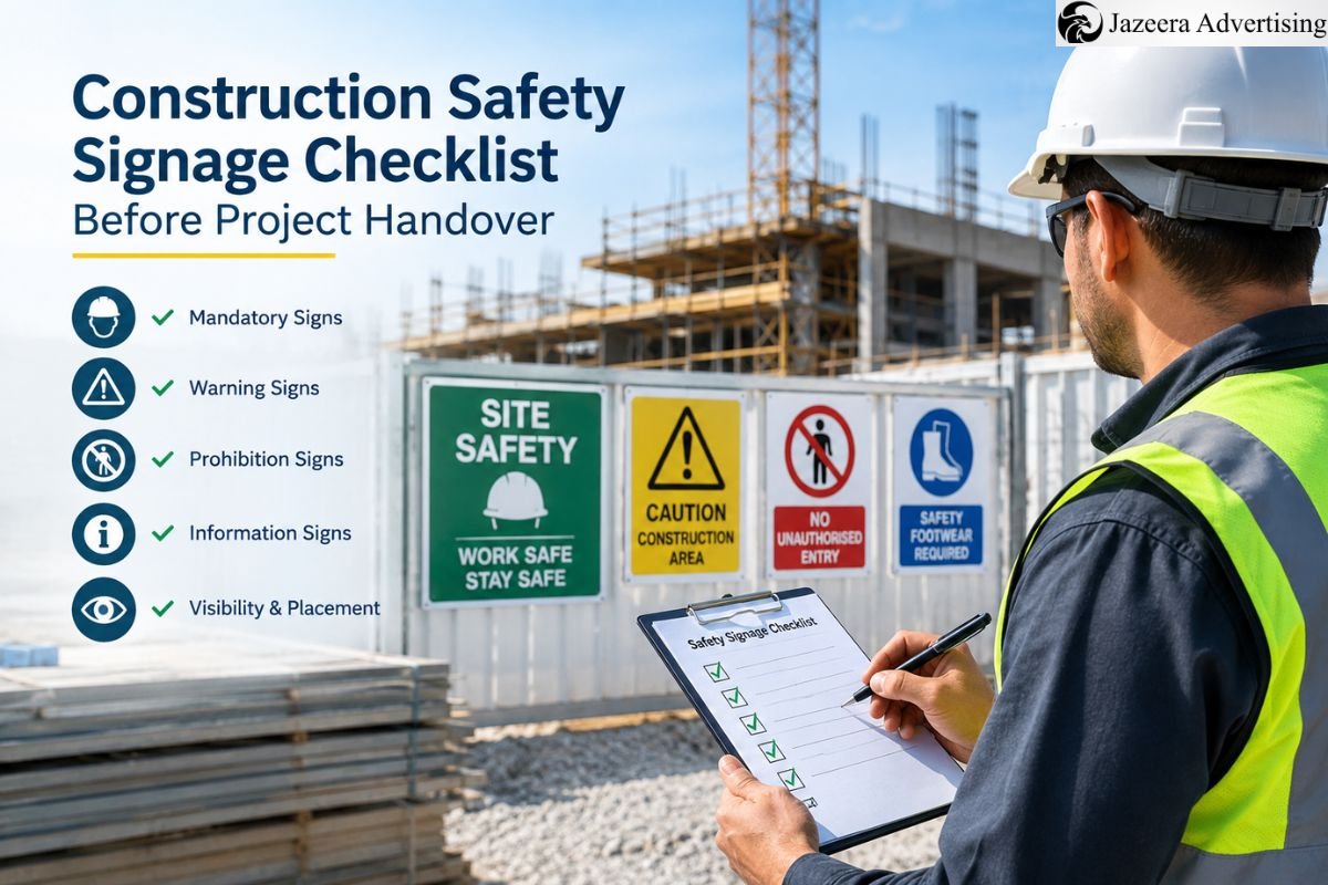 Construction Safety Signage Checklist Before Project Handover
