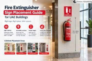 Fire Extinguisher Sign Placement Guide for UAE Buildings