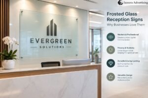 Frosted Glass Reception Signs Why Businesses Love Them