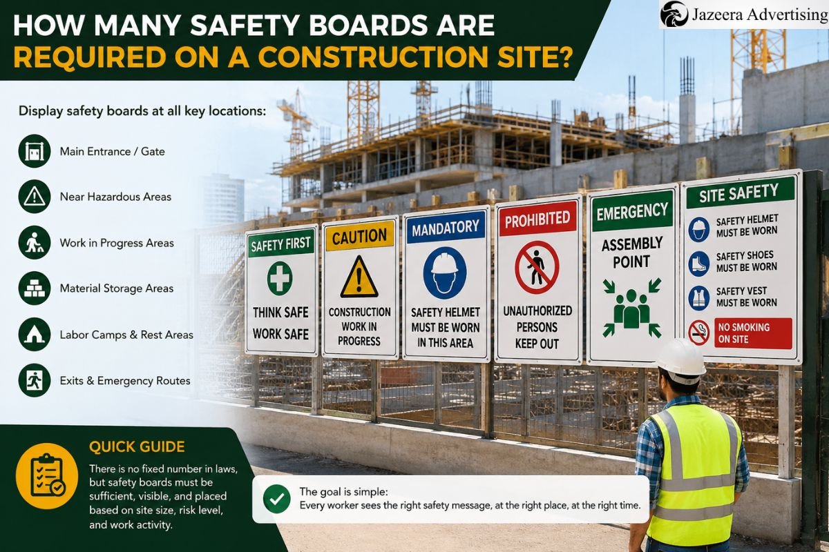How Many Safety Boards Are Required on a Construction Site?