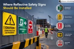 Where Reflective Safety Signs Should Be Installed