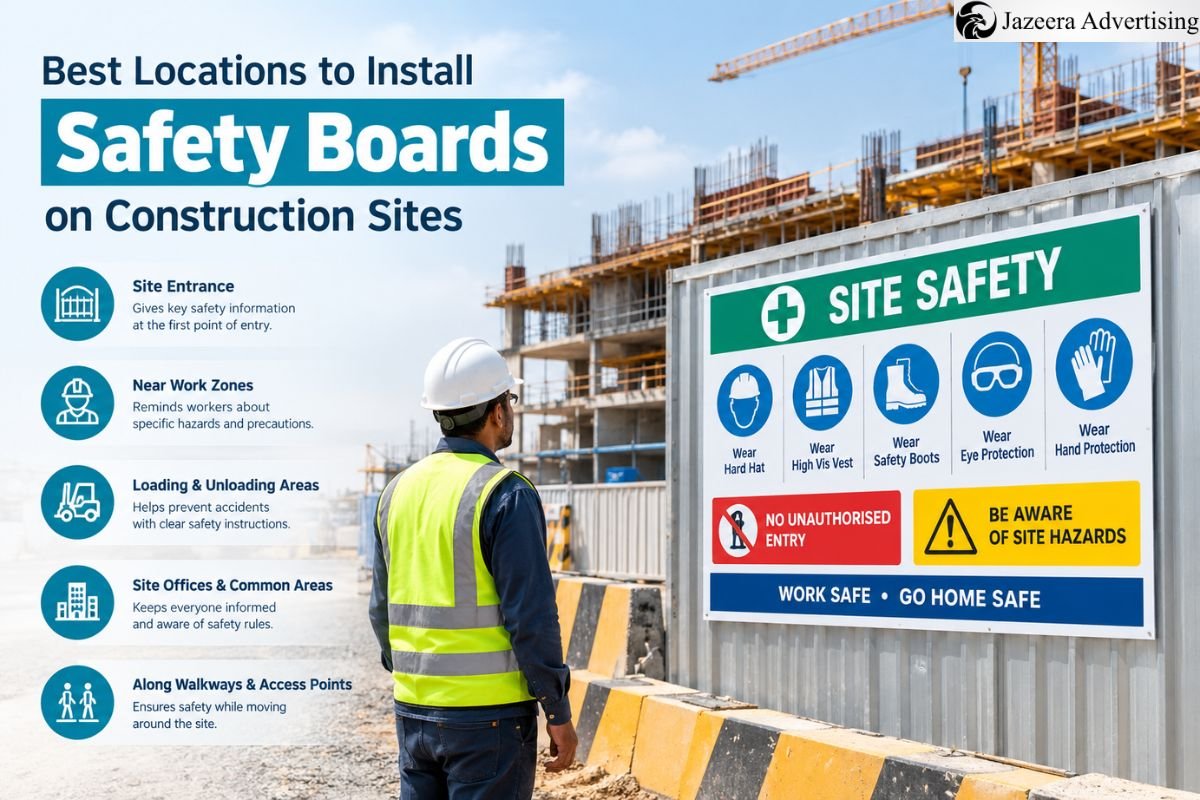 Best Locations to Install Safety Boards on Construction Sites