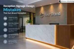 Reception Signage Design Mistakes That Hurt Brand Perception